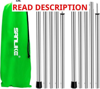 SANLIKE Telescopic Tarp Poles 16-75"