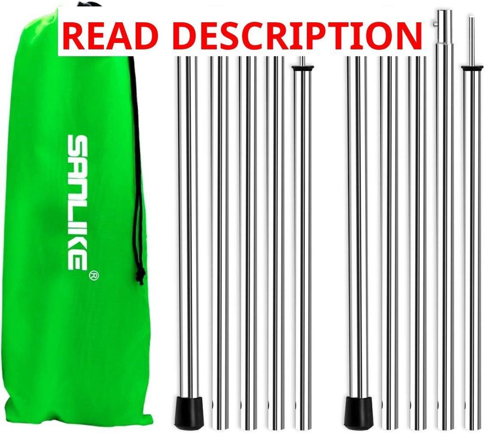 SANLIKE Telescopic Tarp Poles 16-75"