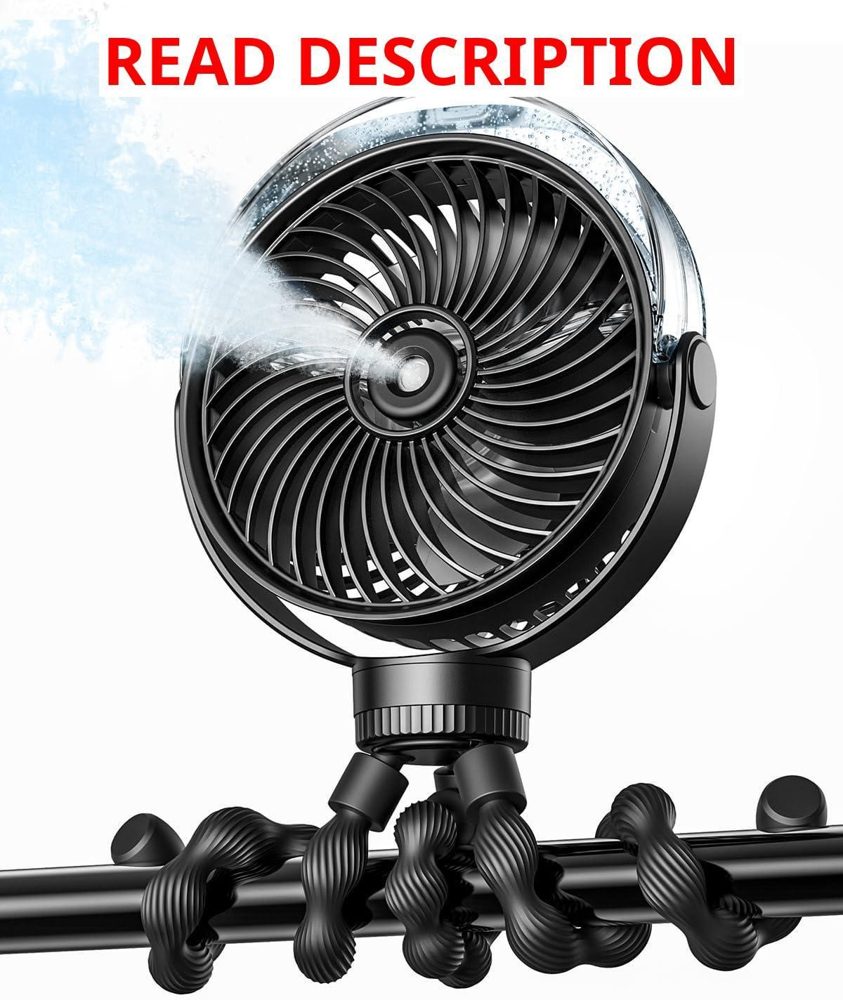 Sweetfull Stroller Misting Fan 4 Speeds