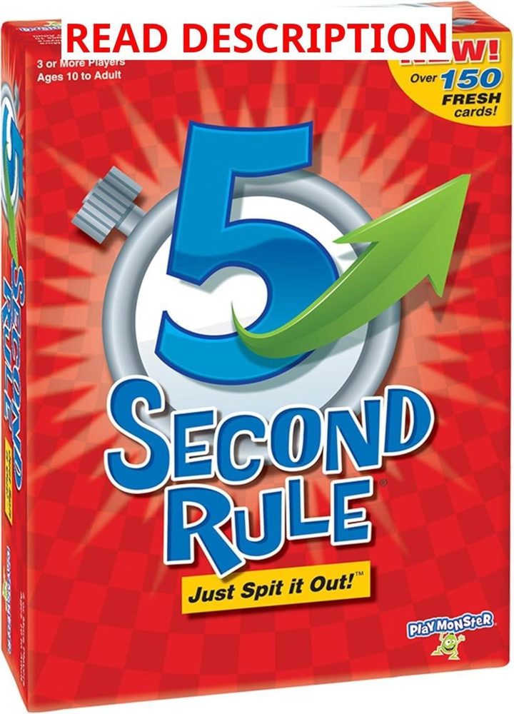 5 Second Rule Game   Quick Questions