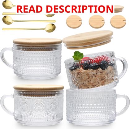 Maredash 4pcs Overnight Oats Containers