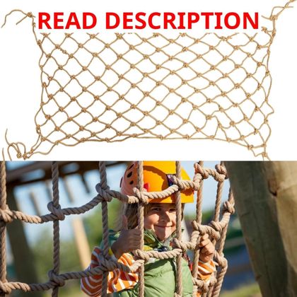 Jute Hemp Rope Net 4ftx8ft Heavy Duty Netting
