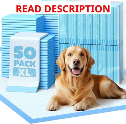XL Pee Pads 50 Regular | 6-Layer Leakproof