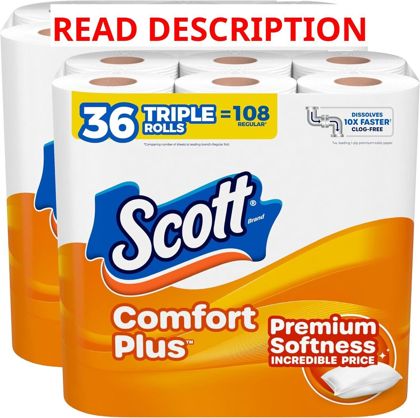 Scott ComfortPlus Toilet Paper 12 Rolls