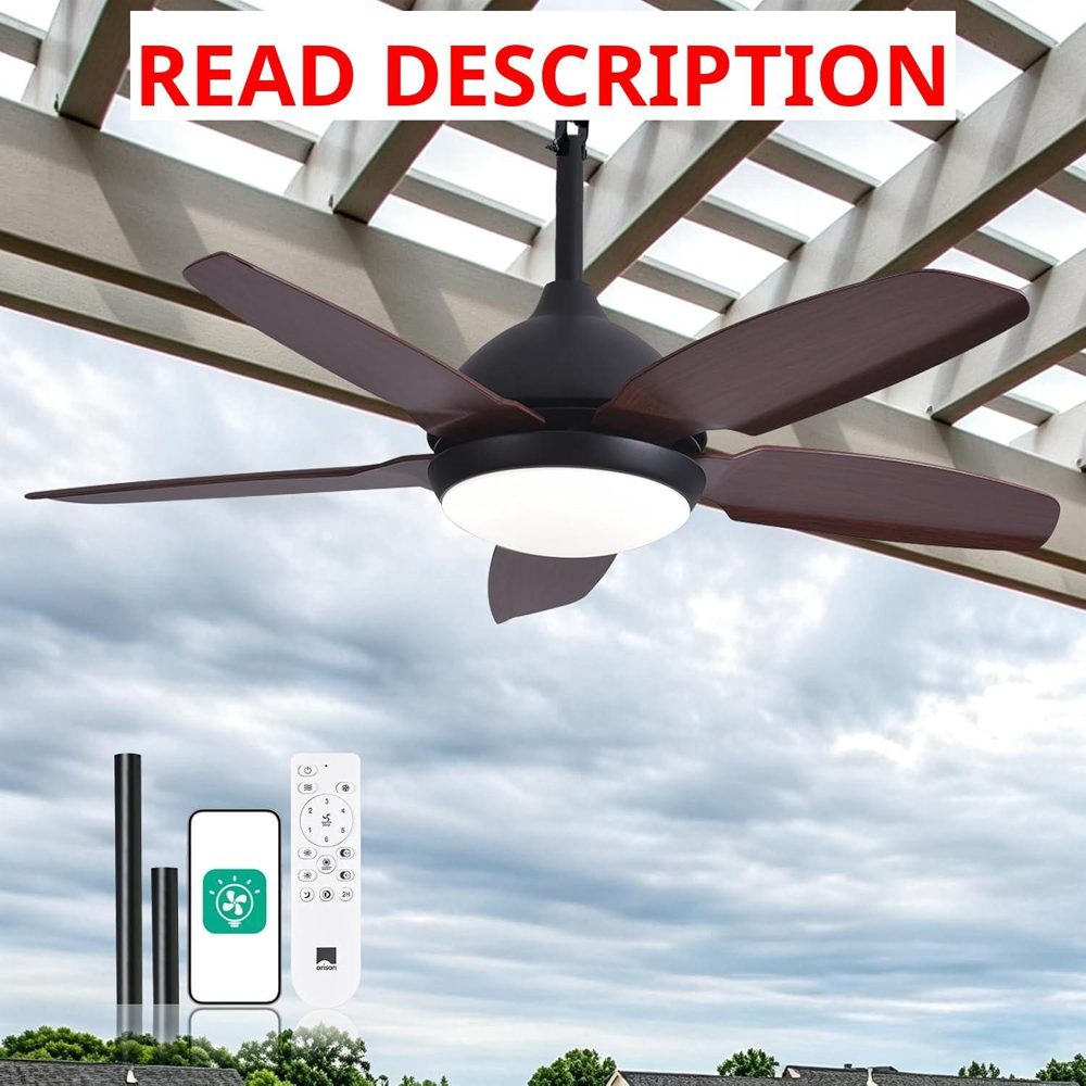 Orison 42" Outdoor Ceiling Fan with Light