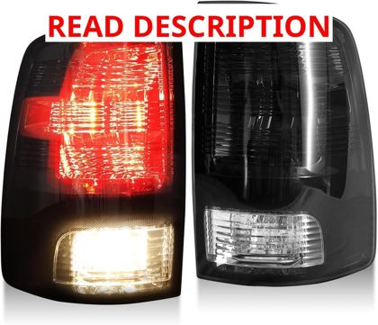 MAYELLO Smoked Tail Lights for Ram 1500/2500