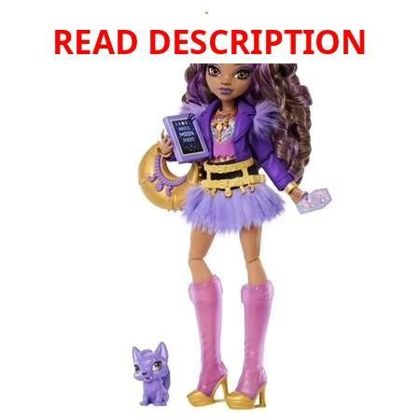 Monster High Clawdeen Wolf Doll with Crescent