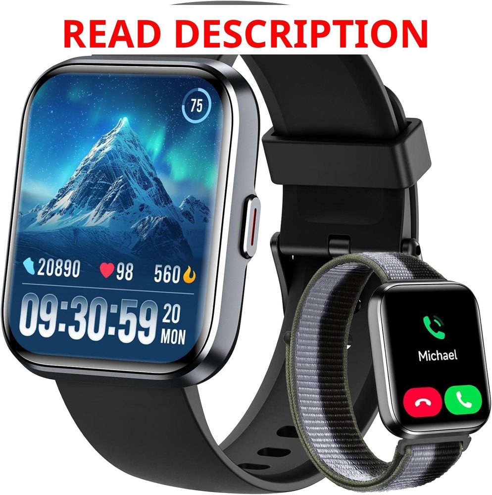 Smartwatch for Men & Women 1.8" Band