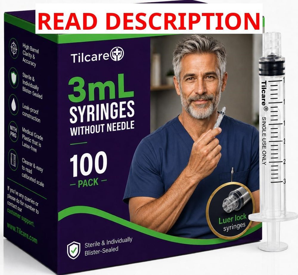 Quick-Delivery 3mL Luer Lock Syringes (100)