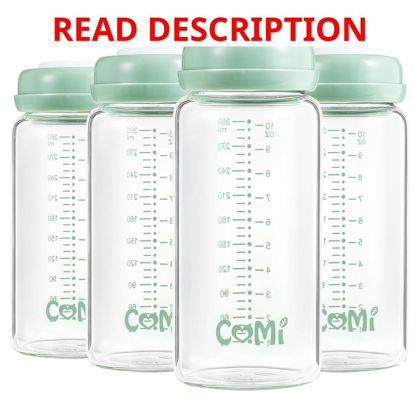 COMI Wide Neck Glass Breastmilk Bottle Set