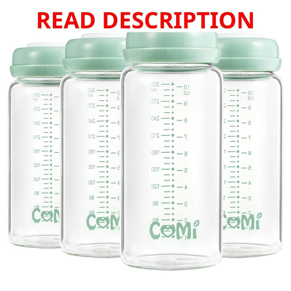 COMI Wide Neck Glass Breastmilk Bottle Set
