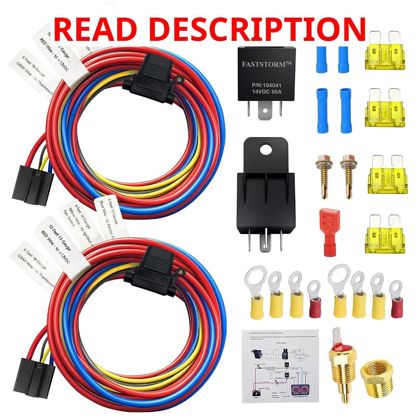 Dual Fan Relay Kit 60A 4-Pin Relay