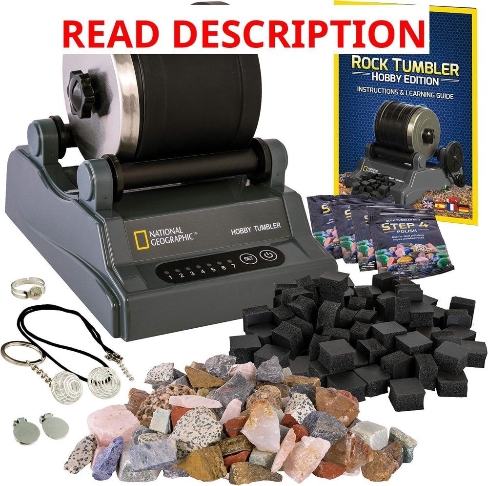 National Geographic Hobby Rock Tumbler Kit