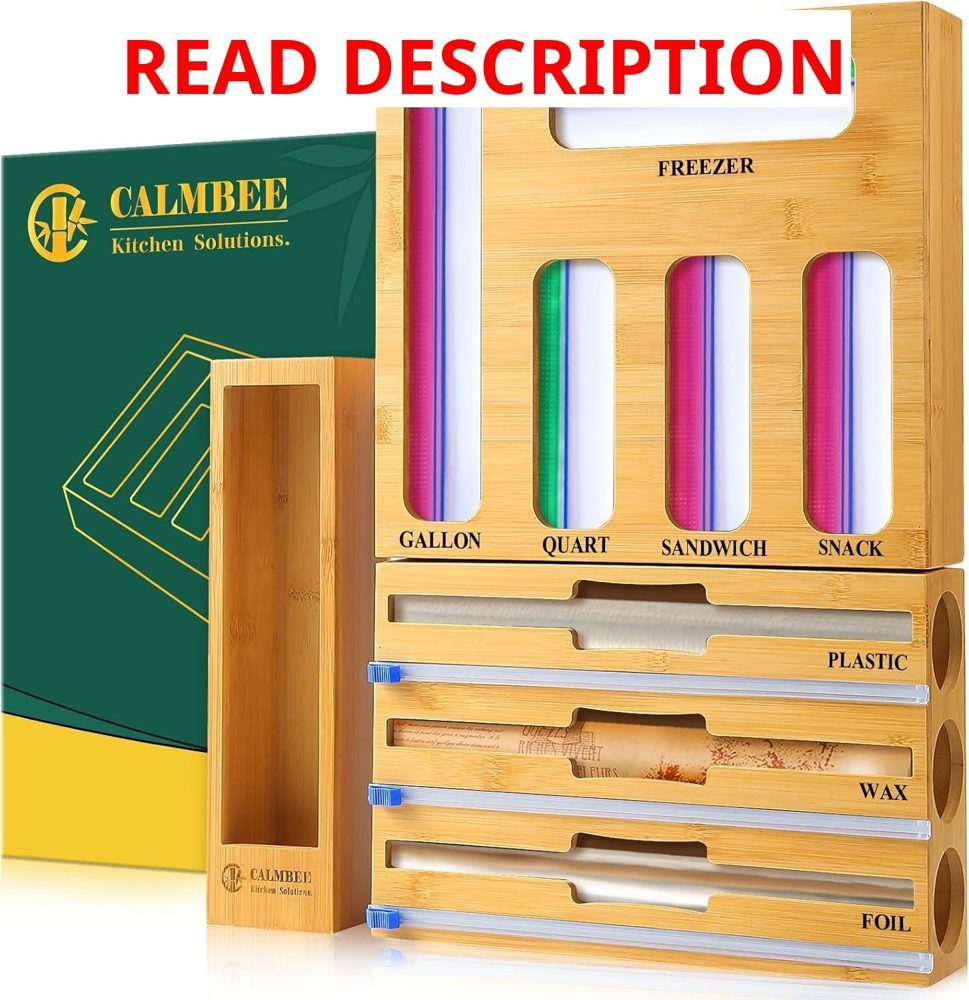 Calmbee 9-in-1 Bamboo Storage Bag Organizer