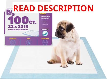 BV Puppy Pads 22"x22" 100 Count Odor Control