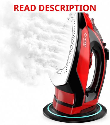 OMAIGA Cordless Steam Iron 1500W Red