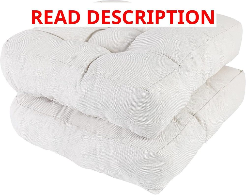 RACE LEAF 19x19 Patio Chair Cushions Beige 2