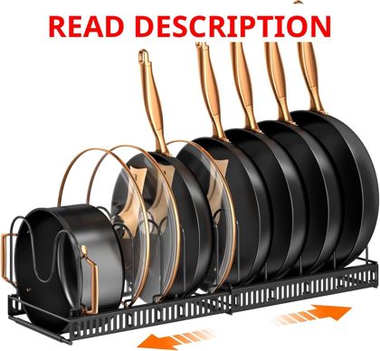MUDEELA Pan Lid Organizer 11.8 22.9"