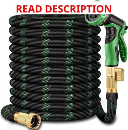 100 ft Expandable Garden Hose 10-Function Nozzle