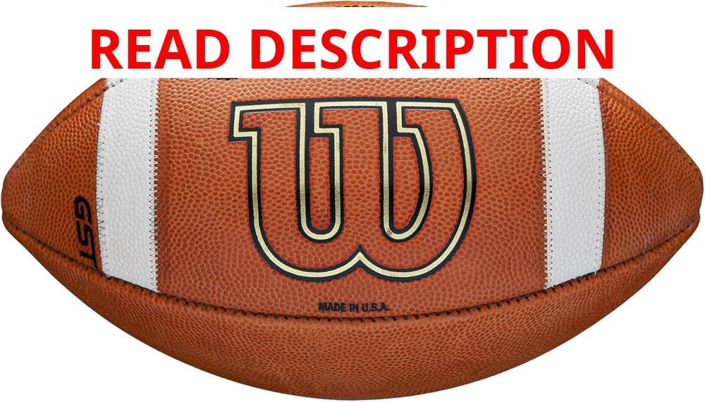 WILSON GST Leather Game Football