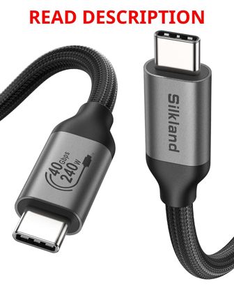 Silkland 40Gbps USB4 TB4 Cable 4FT 240W PD3.1