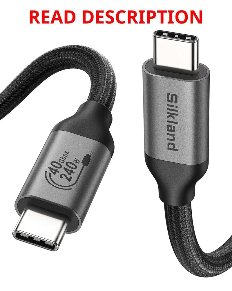 Silkland 40Gbps USB4 TB4 Cable 4FT 240W PD3.1