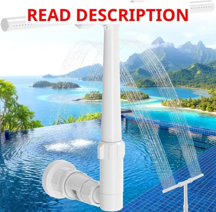 Pool Fountain for Pools with Extension White