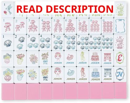 Arrowbash 160 Pcs Mini Mahjong Tiles Set 1.2"