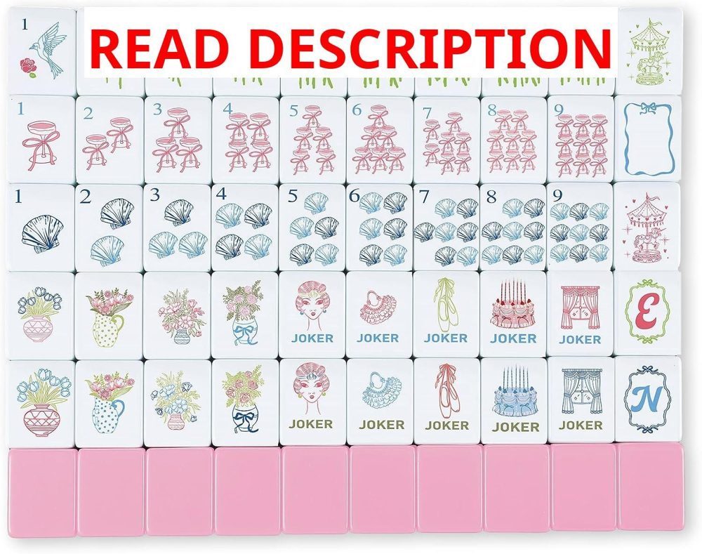 Arrowbash 160 Pcs Mini Mahjong Tiles Set 1.2"