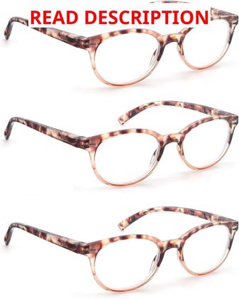 Women Reading Glasses +2.25 Petite Round Pack