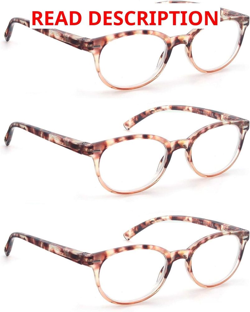 Women Reading Glasses +2.25 Petite Round Pack