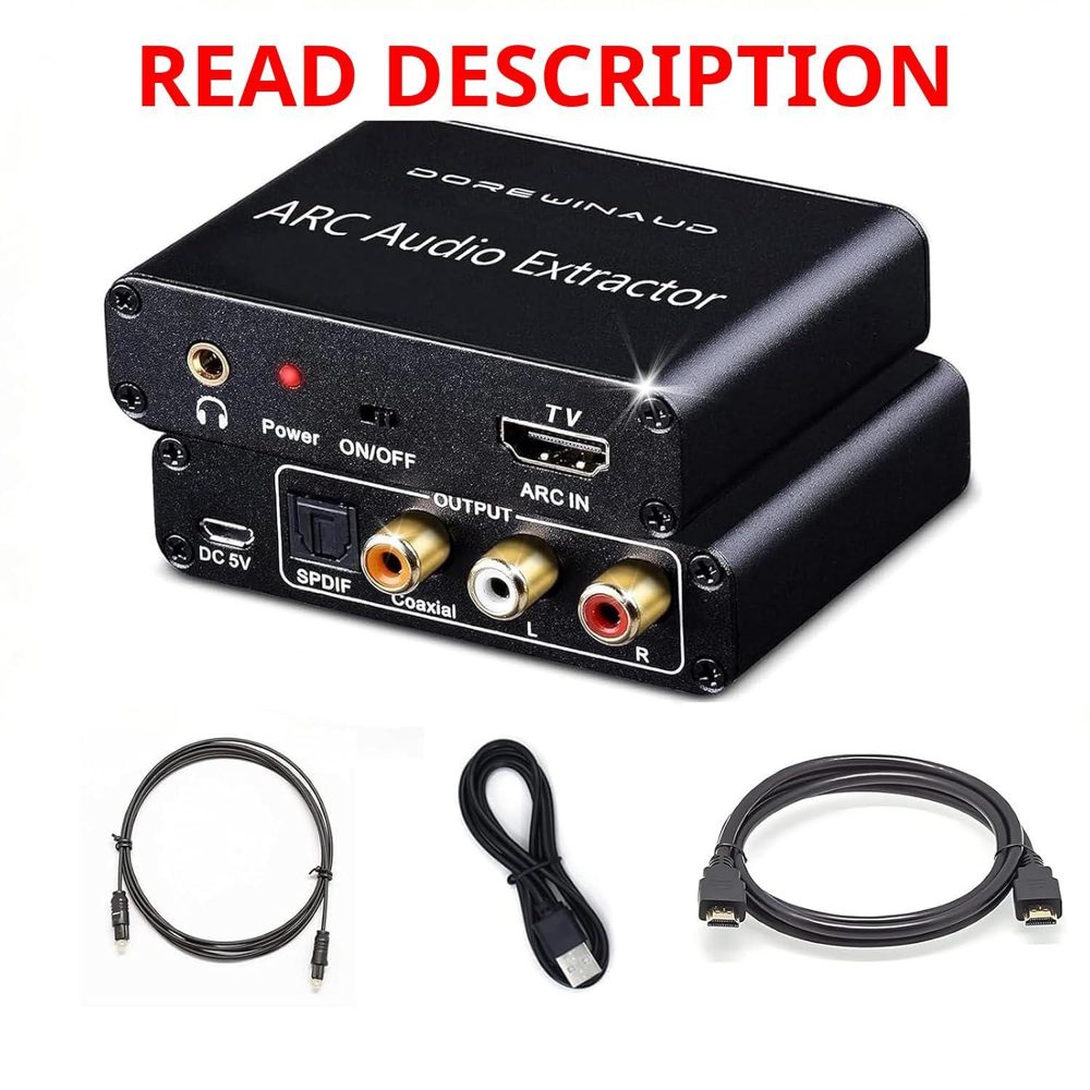 HDMI ARC Audio Extractor with Power Cord