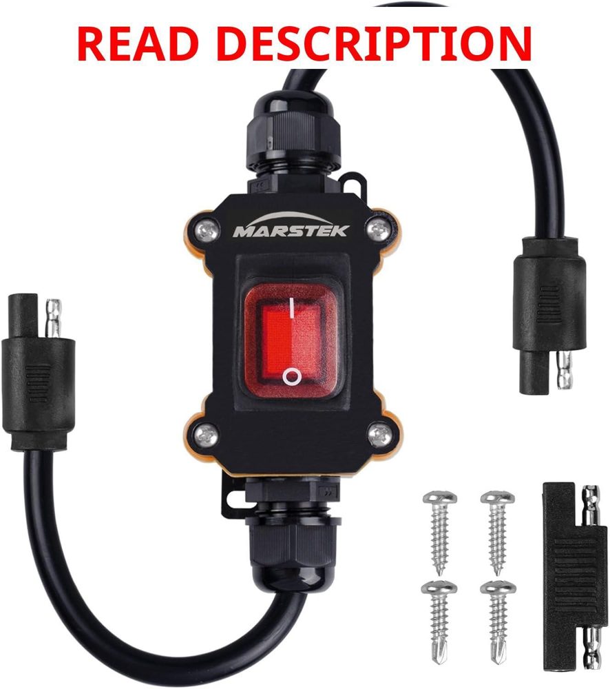 12V Inline Power Switch IP67 SAE Cable