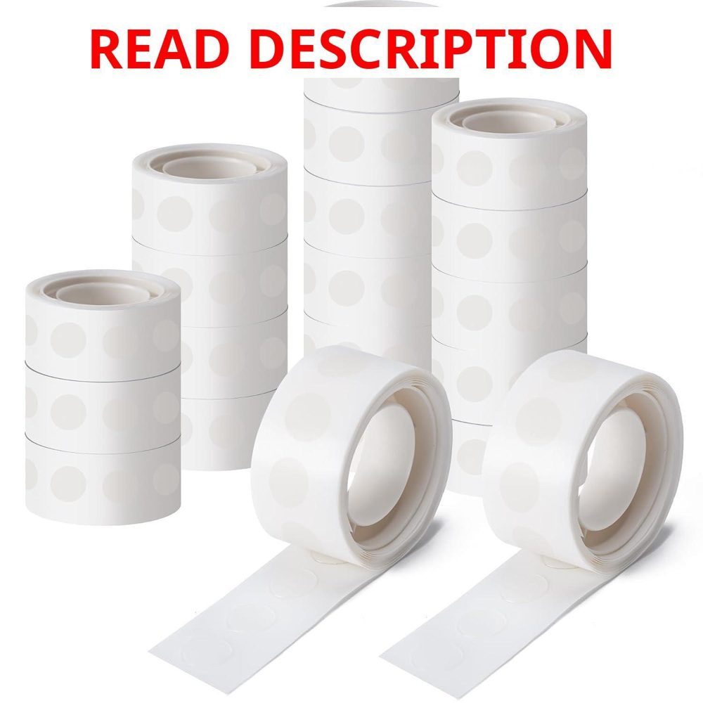 Hoewina 2000pcs Clear Glue Dots Removable