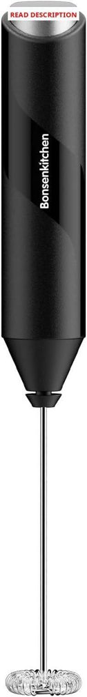 Bonsenkitchen Milk Frother Battery Operated
