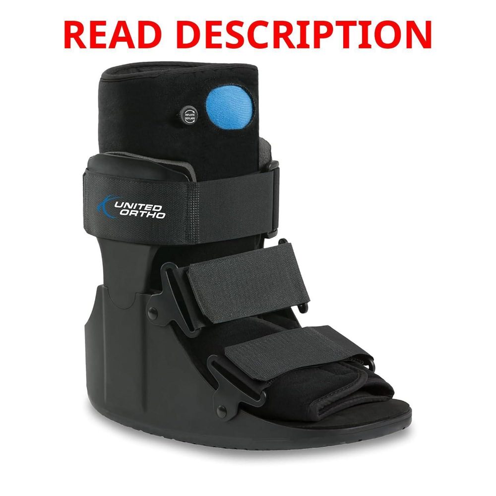 United Ortho Short Air Cam Walker Boot Black
