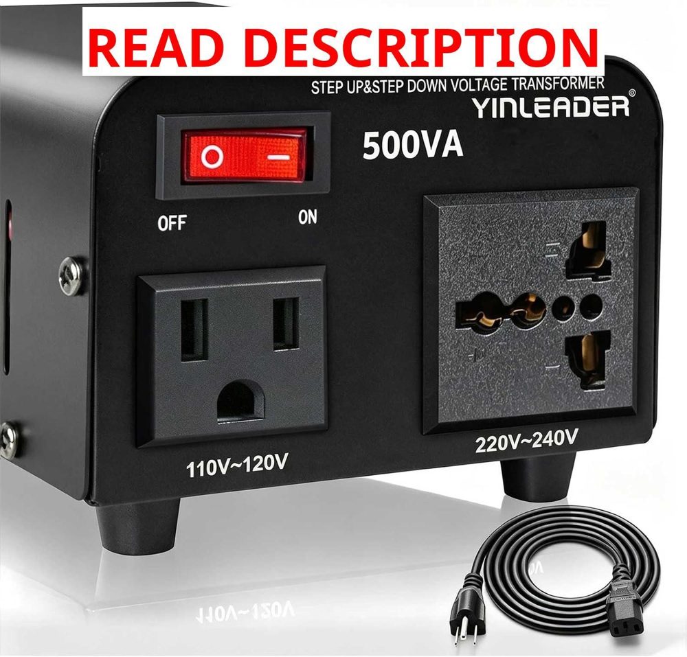 Yinleader 500W Voltage Transformer 110V-220V