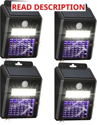 Solar Bug Zapper Outdoor 4 Pack & Light