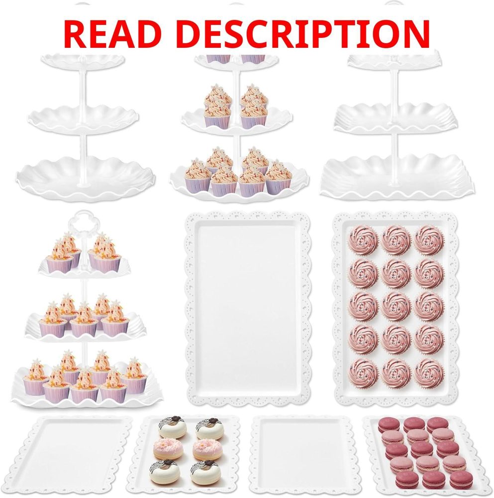 Kootek 3-Tier Cupcake Stand BPA-Free