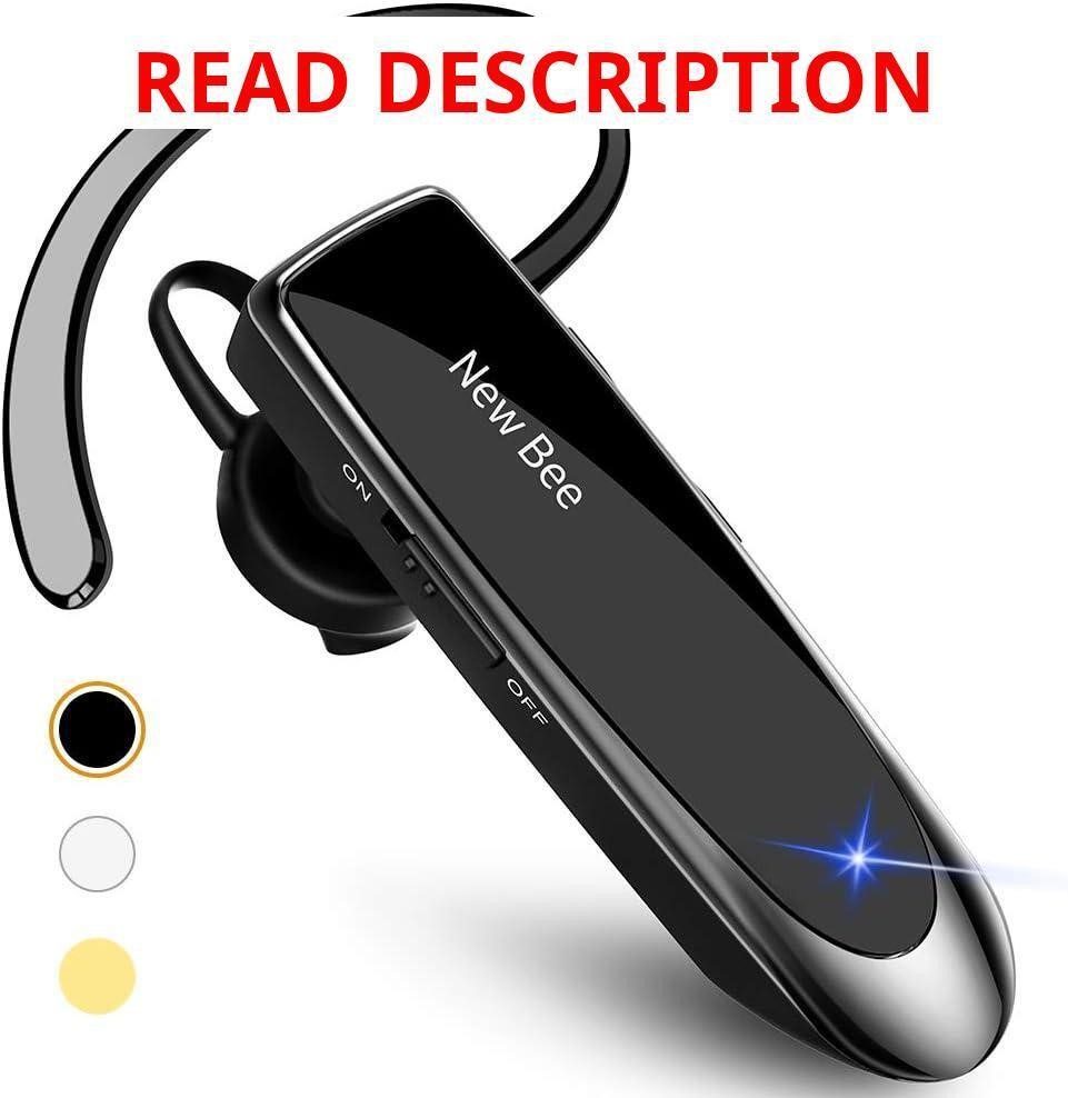 New Bee Bluetooth Earpiece V5.0 (Black)