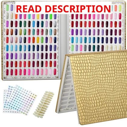 216 Colors Nail Swatch Book with Tips