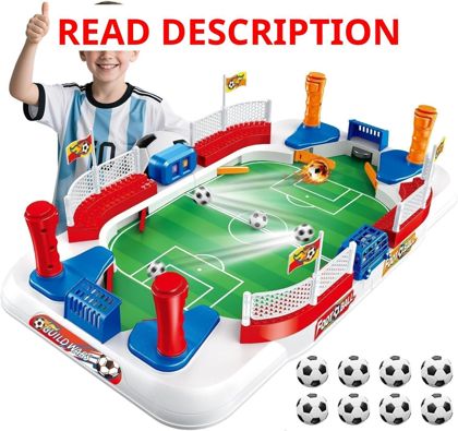 Mini Foosball Table with Dual Flippers