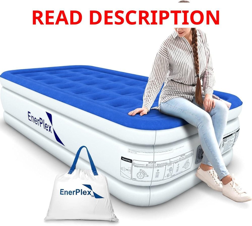 EnerPlex Air Mattress with Pump Self-Inflating