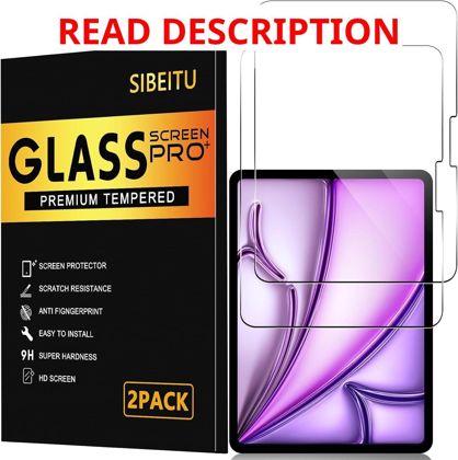 SIBEITU 2-Pack iPad Air 13" Tempered Glass