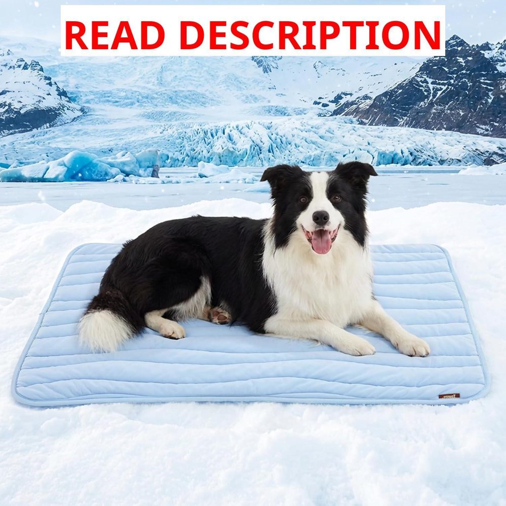 ZOMISIA Cooling Mat XL Dog Pad 44x32 Blue