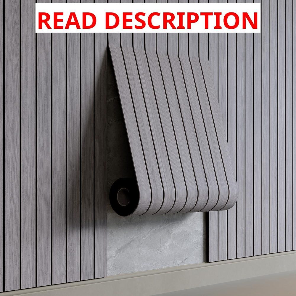 YU LI 3D Peel & Stick Slat Panel 118"x15.75"