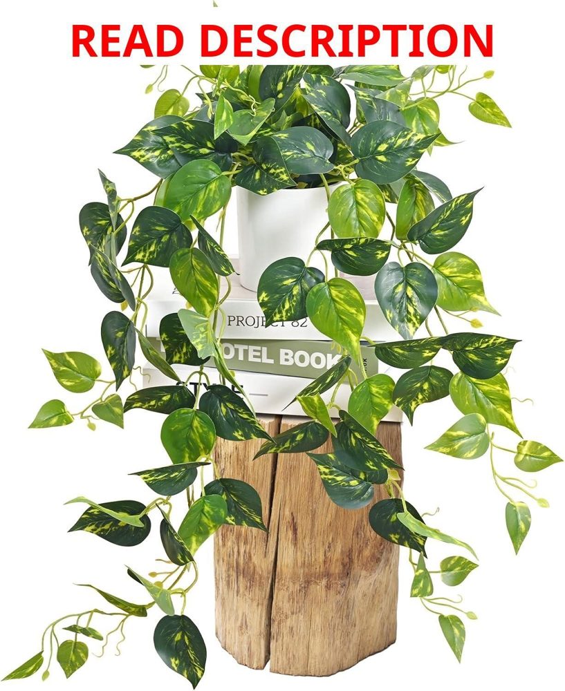 Fake Pothos Hanging Vines 34" 1pc