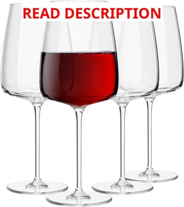 Krosno Red Wine Glasses Set of 4 20.3 oz