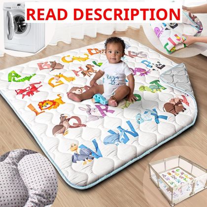 Baby Play Mat 50x50 Machine Washable Mat