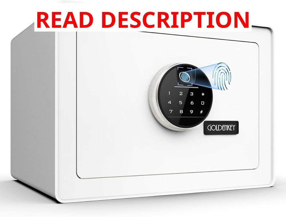Goldenkey Jewelry Safe with Fingerprint Lock